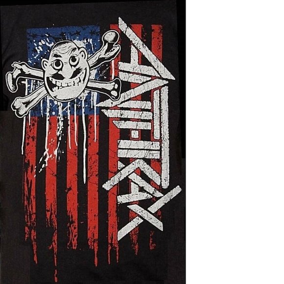 Anthrax Not Man Flag trash heavy metal rock Official T-Shirt 4XL Last NWT - Picture 2 of 2